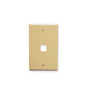 FACEPLATE, OVERSIZED, 1-PORT, IVORY