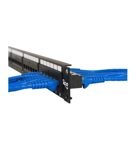 PATCH PANEL, CAT 6, FEEDTHRU, 48-P, 1RMS