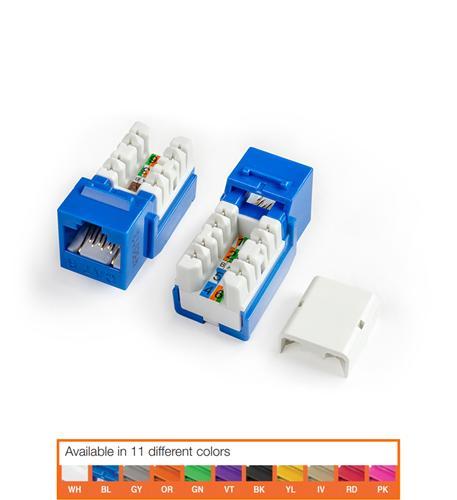 KJNE-8P8C-C6-90-BL CAT6 JACK BLUE