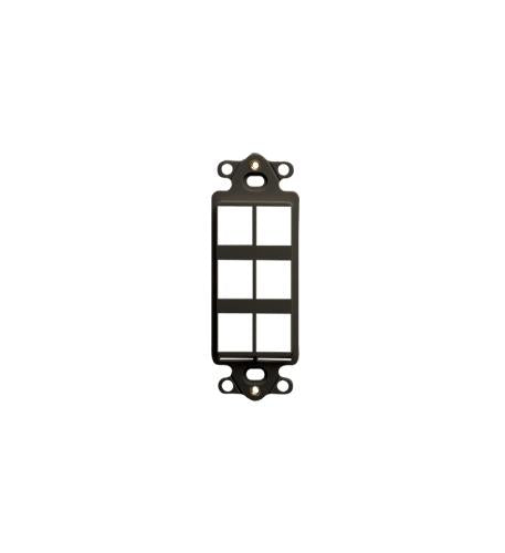 INSERT, DECOREX, HD, 6-PORT, BLACK