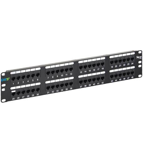 Patch Panel 48PT, CAT5E, 2RMS